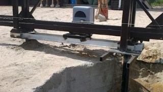 Купить сваи для ворот в Солнечногорск. Заказать ворота на сваях под ключ от 21901 руб